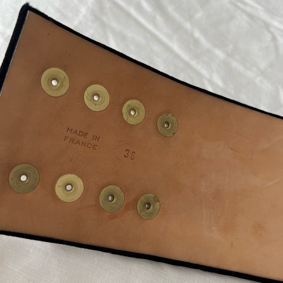 Balmain Velvet Leather Waist Belt – 100% Authentic - Picture 7 of 13